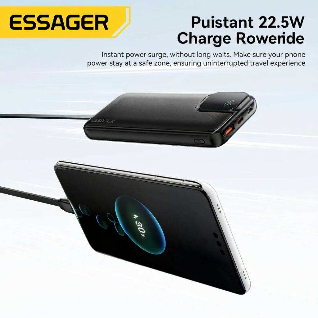 Batterie externe randonnée – affichage LED niveau de charge – 10000mAh et 20000mAh