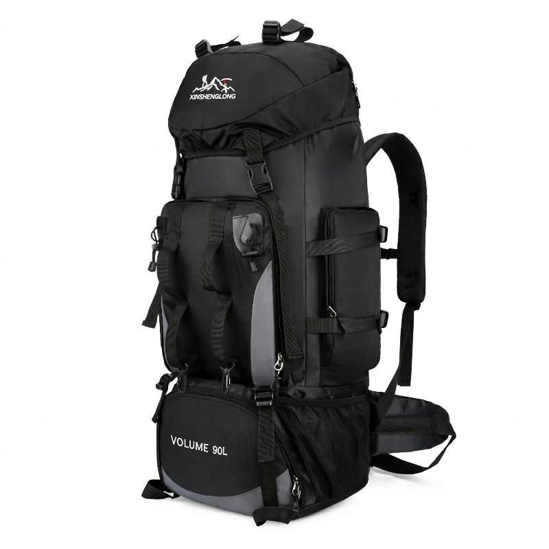 Sac à dos 90L – détail dos ergonomique et bretelles rembourrées – trekking