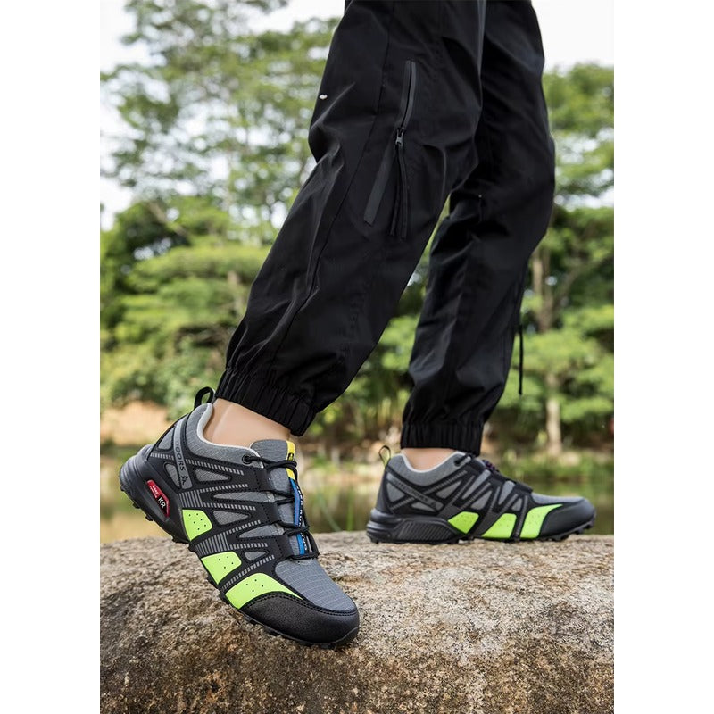 Chaussures randonnée ultra-légères – coloris Gris Vert – légères et respirantes