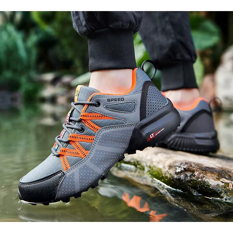 Chaussures randonnée – coloris Gris Orange – homme femme pointure 36-47