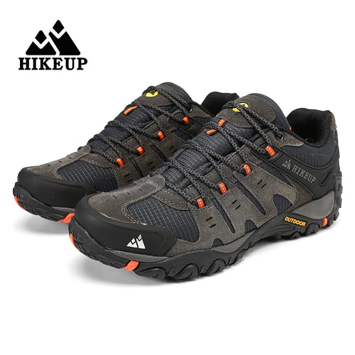 Chaussures randonnée homme – vue latérale semelle antidérapante – cuir suédé respirant
