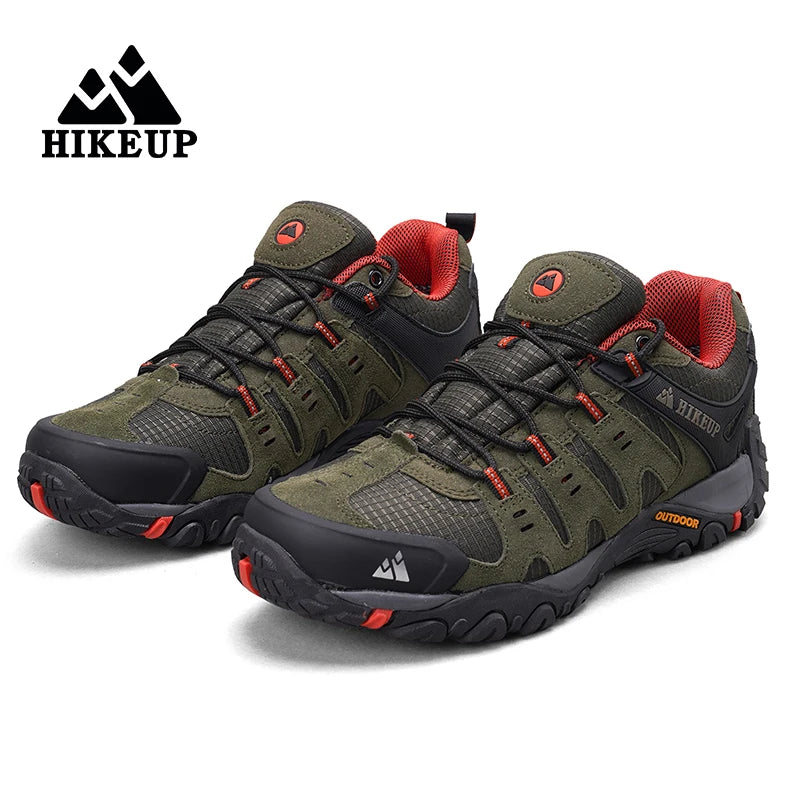 Chaussures trekking homme – détail tige cuir suédé respirante – pointure 41-45