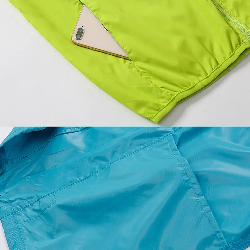Veste randonnée – coloris Orange – impérméable packable unisexe