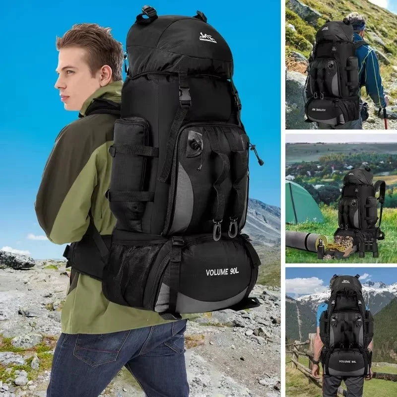 Sac à dos 90L – sangle ventrale et lombaire ajustable – confort portage trekking