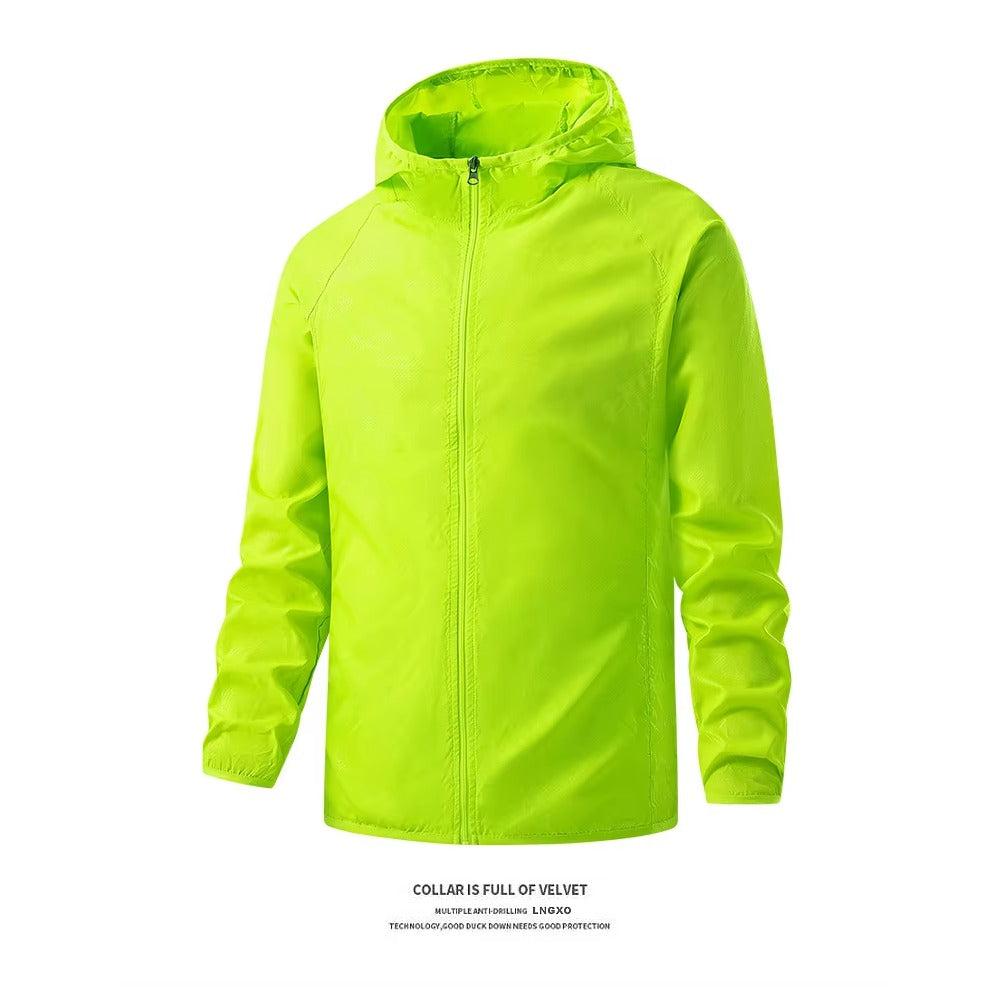 Veste anti-UV – coloris Vert – impérméable packable randonnée