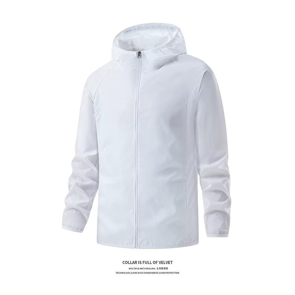Veste randonnée anti-UV packable – coloris Blanc – protection UPF 40+
