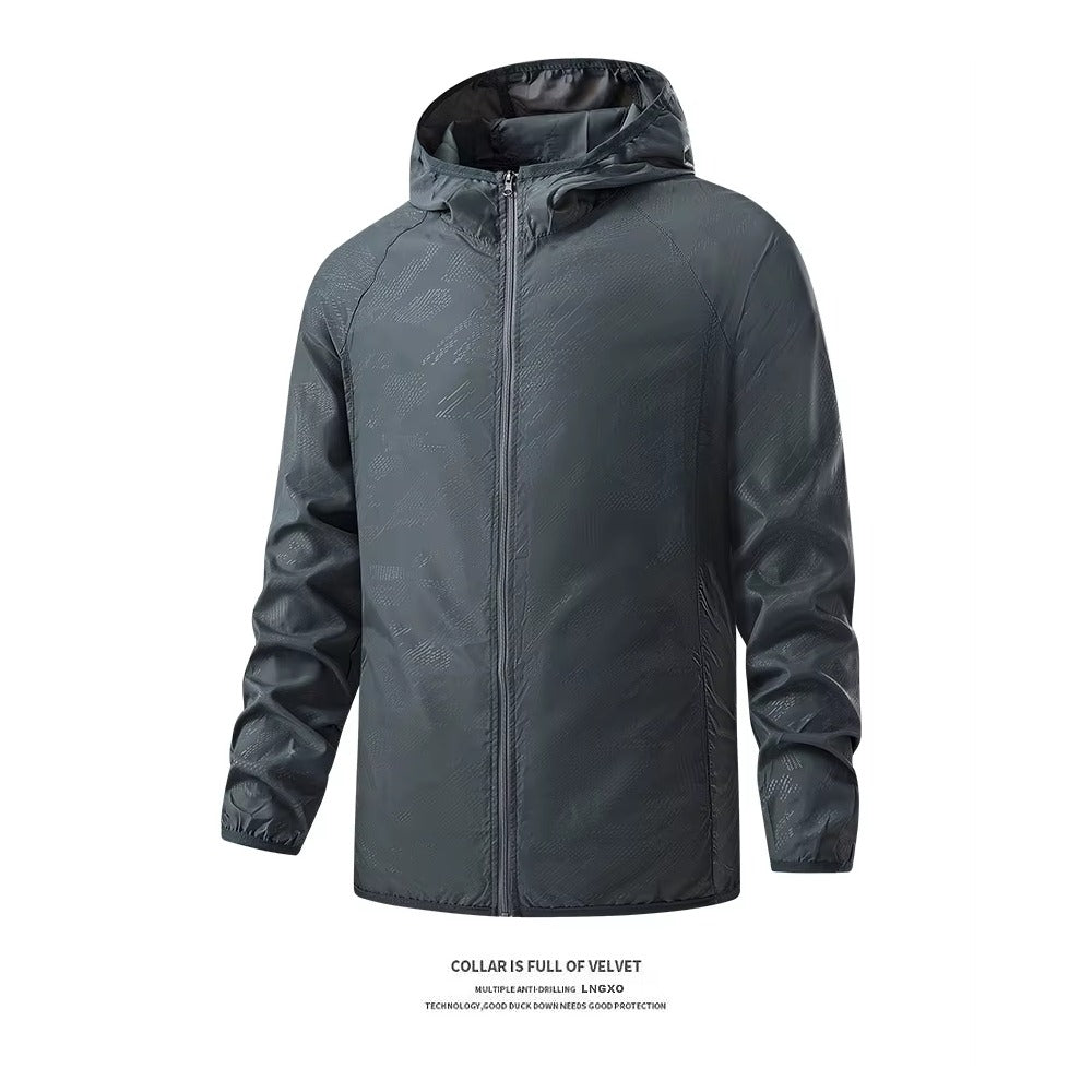 Veste anti-UV packable – coloris Gris – protection UPF 40+ randonnée